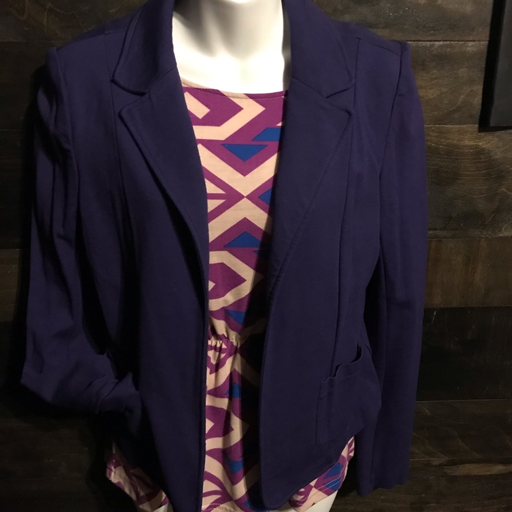 One5One Purple Blazer Size small